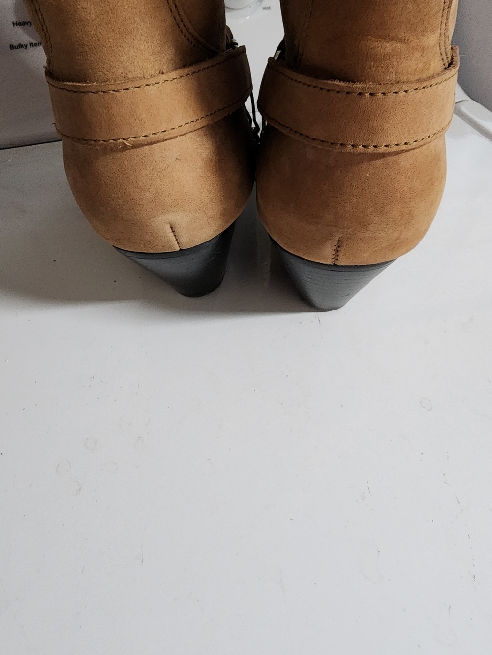 Dingo women's tan faux suede cowgirl western boots sz 8.5 M - Picture 7 of 7